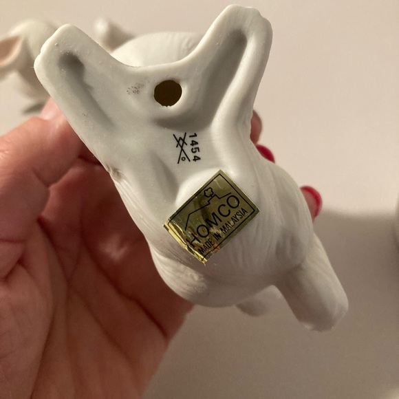 Vintage Homco set of three rabbits #1454 - Picture 8 of 9